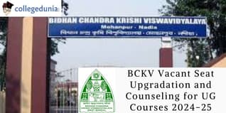 BCKV Vacant Seat Upgradation and Counseling for UG Courses 2024-25; Check Here